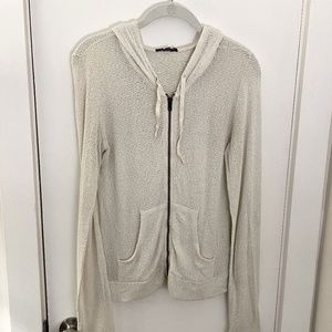 Brandy Melville Loose Knit Zip Hoodie
